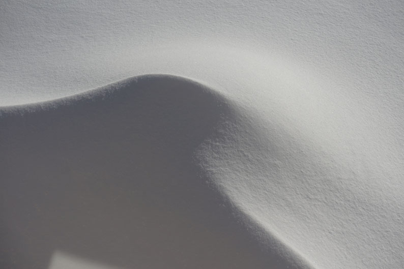 Congère à Vallorcine Dune de neige