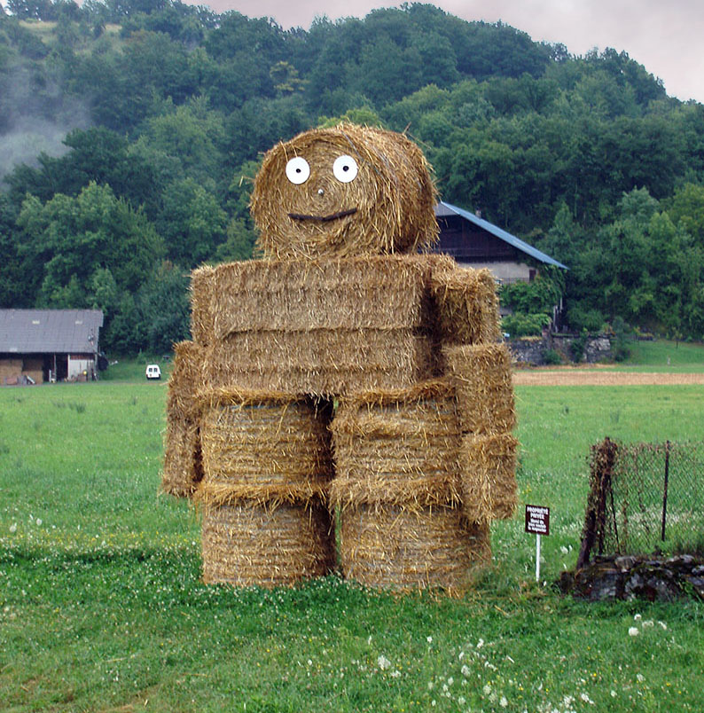 Humour agricole à Sallanches Haute Savoie Séchage original