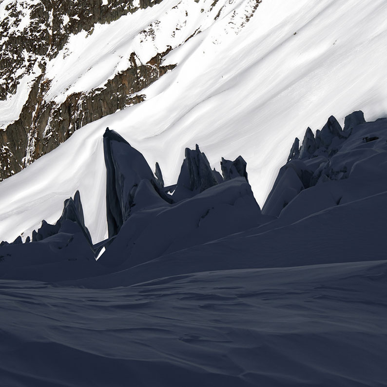 Séracs du glacier d'Argentière Architecture éphémère
