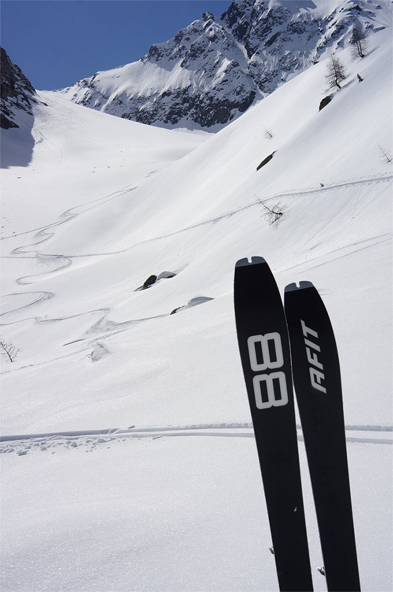 Trace dans la Combe d'Orny (Suisse) Trace Combe d'Orny