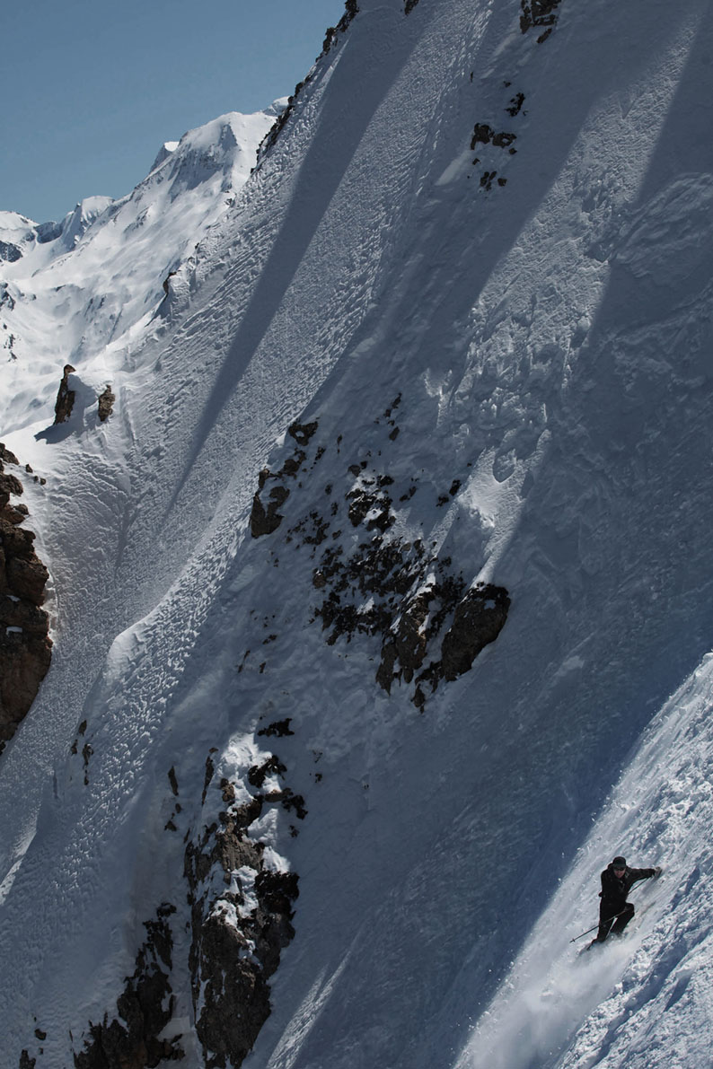 Descente Grande Casse (Oisan) Pente raide